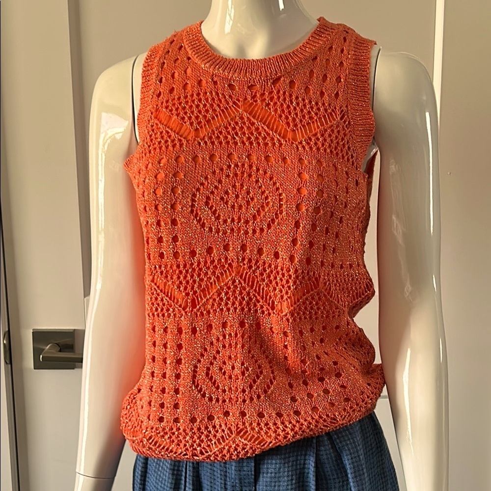 Esqualo Knit Sleeveless Top Lined NWOT - Picture 5 of 16
